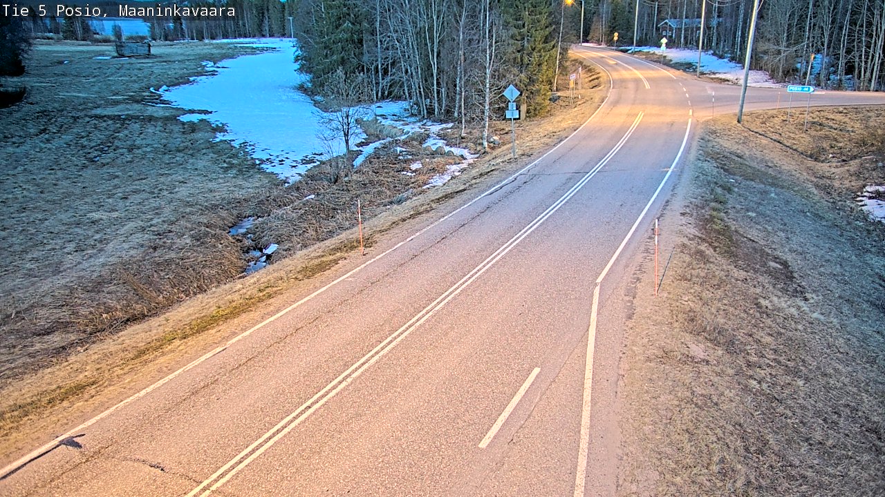 Weather Camera Image Väg 5 Posio, Maaninkavaara, Posio, Lappi