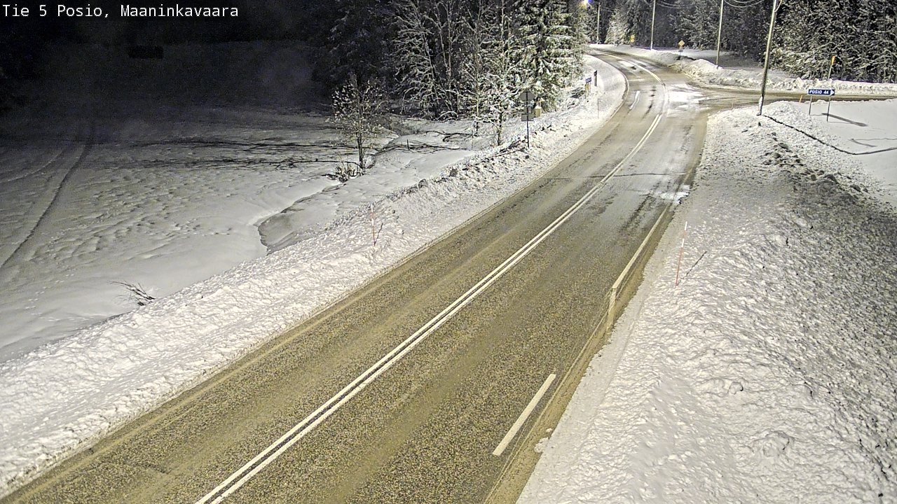 Kelikamerat Kuva Tie 5 Posio, Maaninkavaara, Posio, Lappi