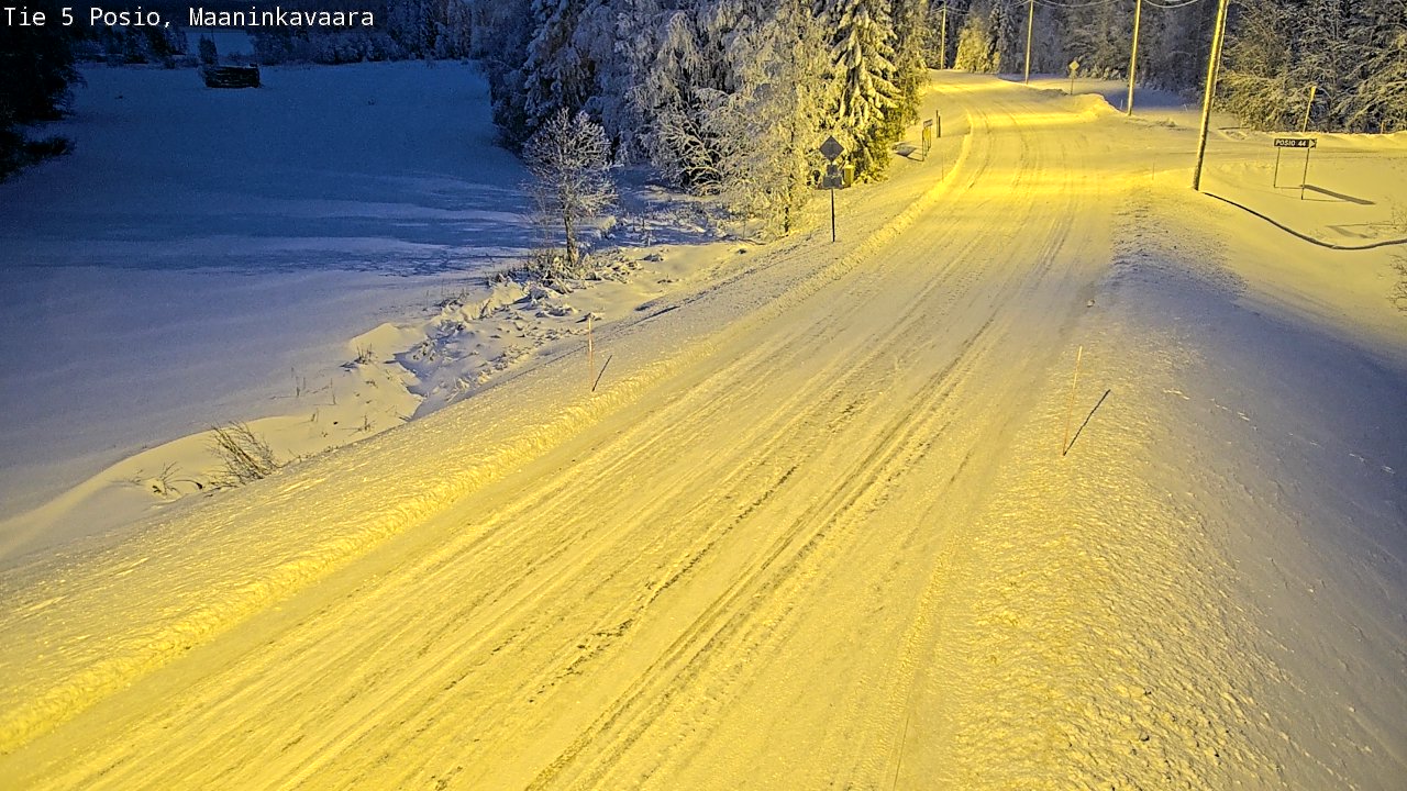 Kelikamerat Kuva Tie 5 Posio, Maaninkavaara, Posio, Lappi