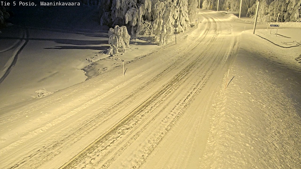 Kelikamerat Kuva Tie 5 Posio, Maaninkavaara, Posio, Lappi