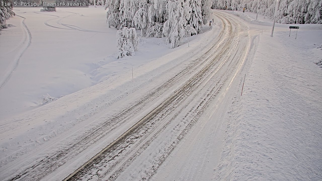 Kelikamerat Kuva Tie 5 Posio, Maaninkavaara, Posio, Lappi