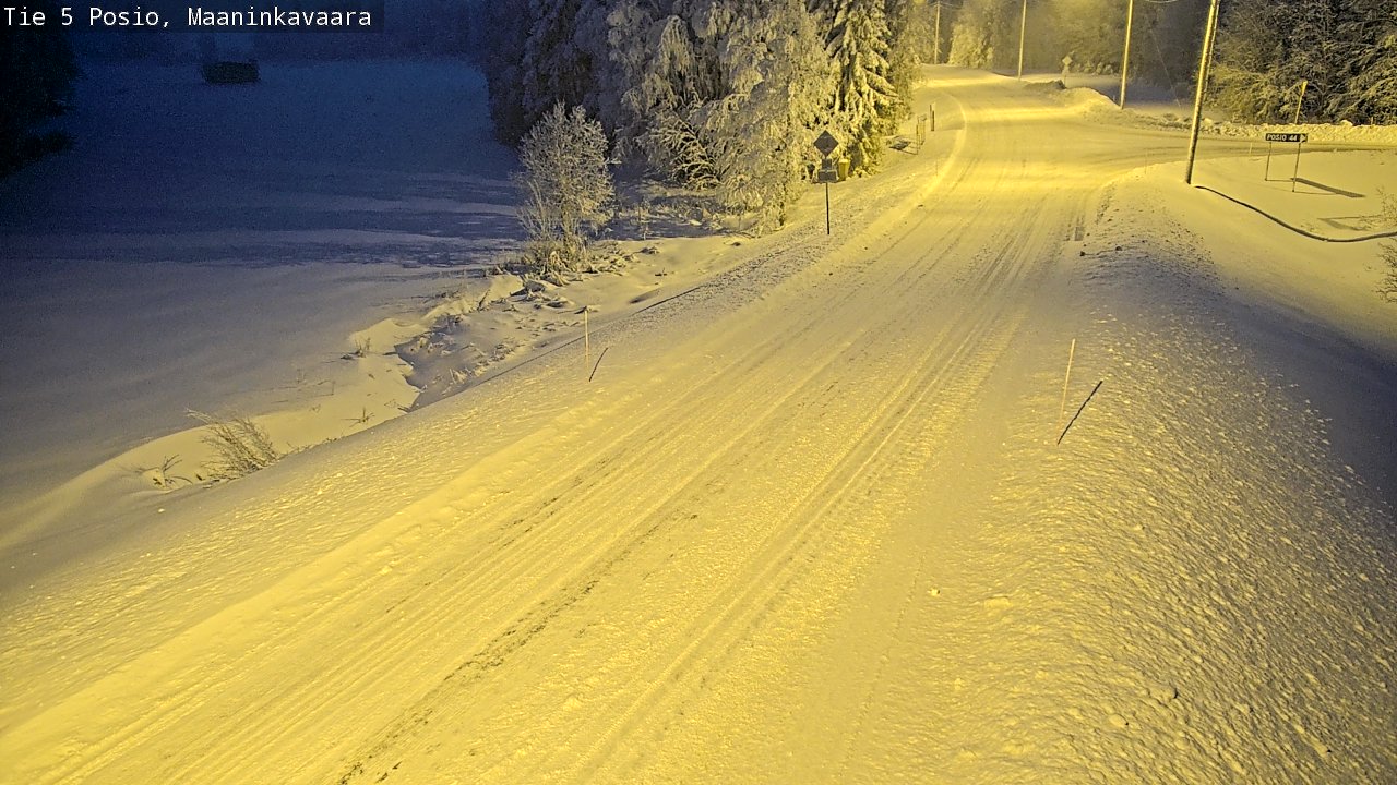 Weather Camera Image Road 5 Posio, Maaninkavaara, Posio, Lappi