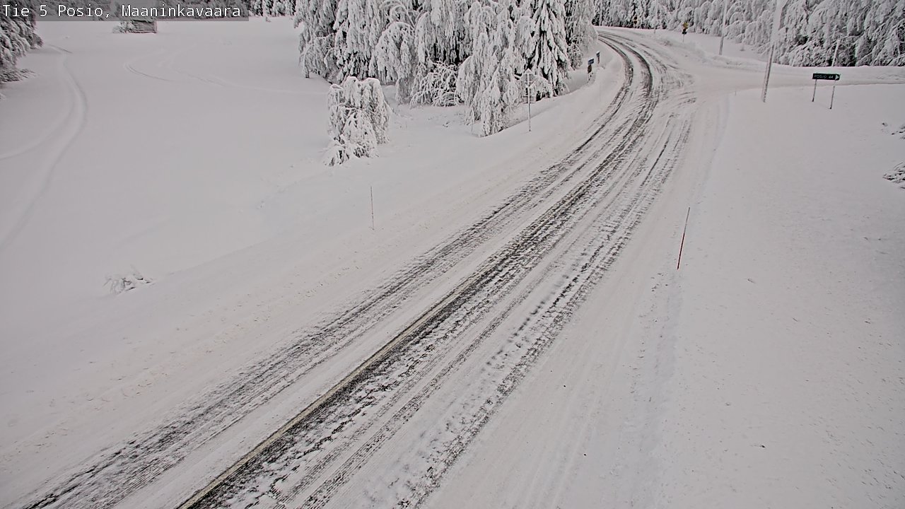 Kelikamerat Kuva Tie 5 Posio, Maaninkavaara, Posio, Lappi