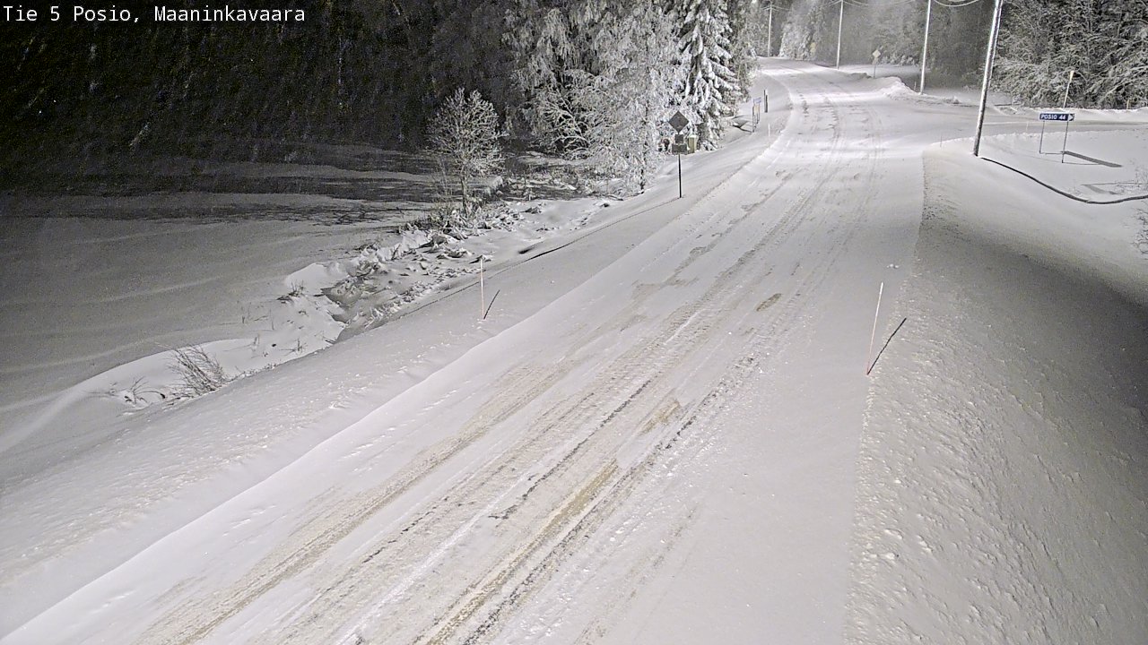Kelikamerat Kuva Tie 5 Posio, Maaninkavaara, Posio, Lappi