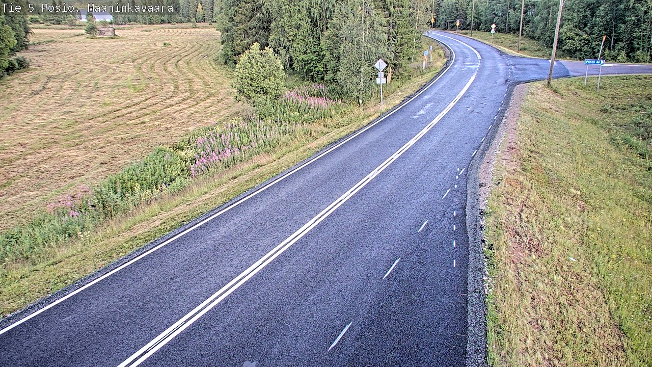 Kelikamerat Kuva Tie 5 Posio, Maaninkavaara, Posio, Lappi