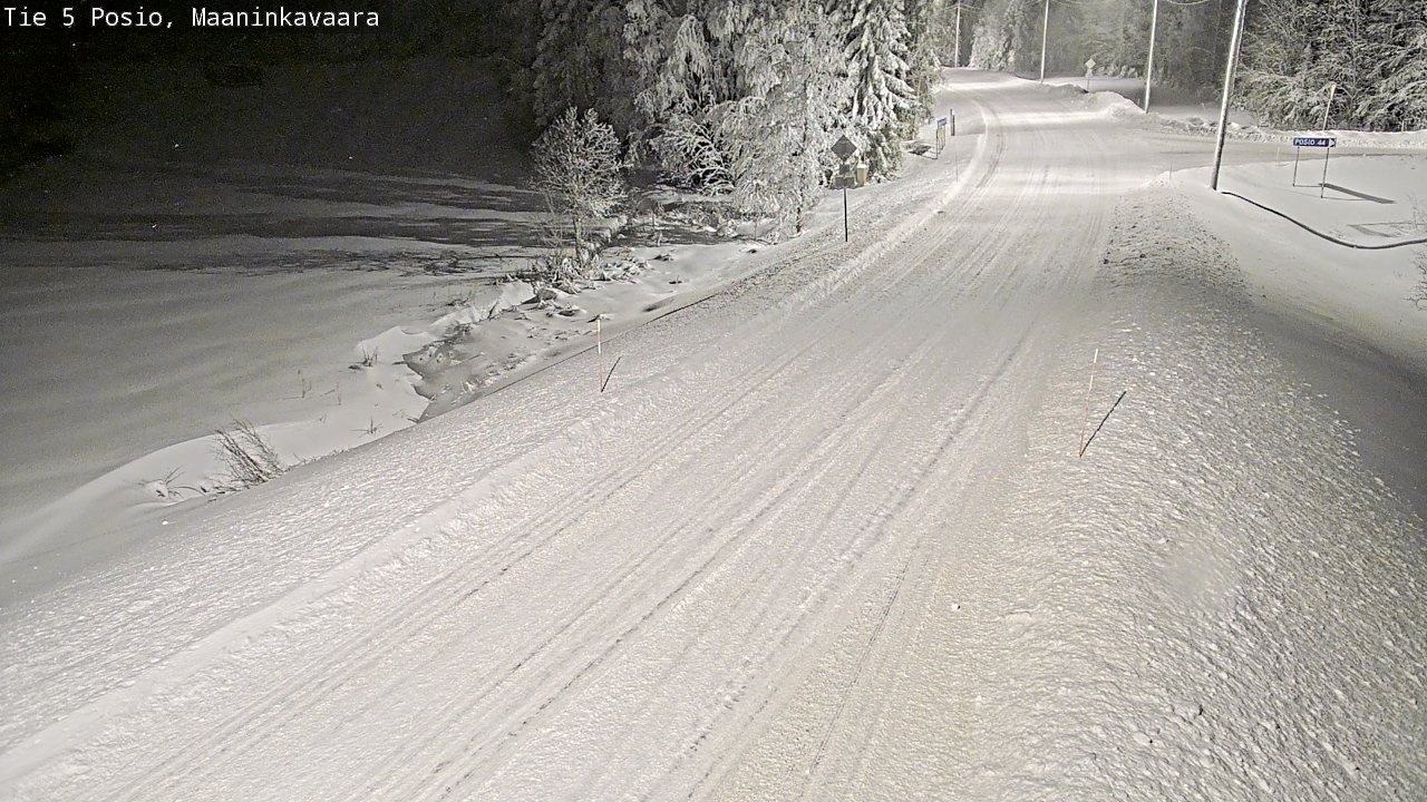 Weather Camera Image Road 5 Posio, Maaninkavaara, Posio, Lappi