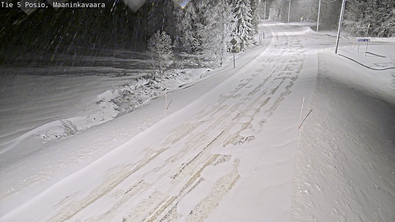 Kelikamerat Kuva Tie 5 Posio, Maaninkavaara, Posio, Lappi