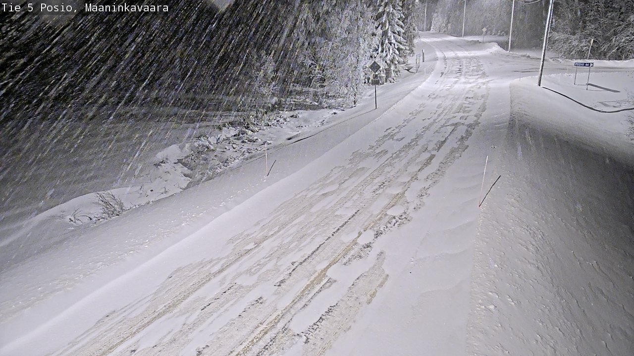 Kelikamerat Kuva Tie 5 Posio, Maaninkavaara, Posio, Lappi