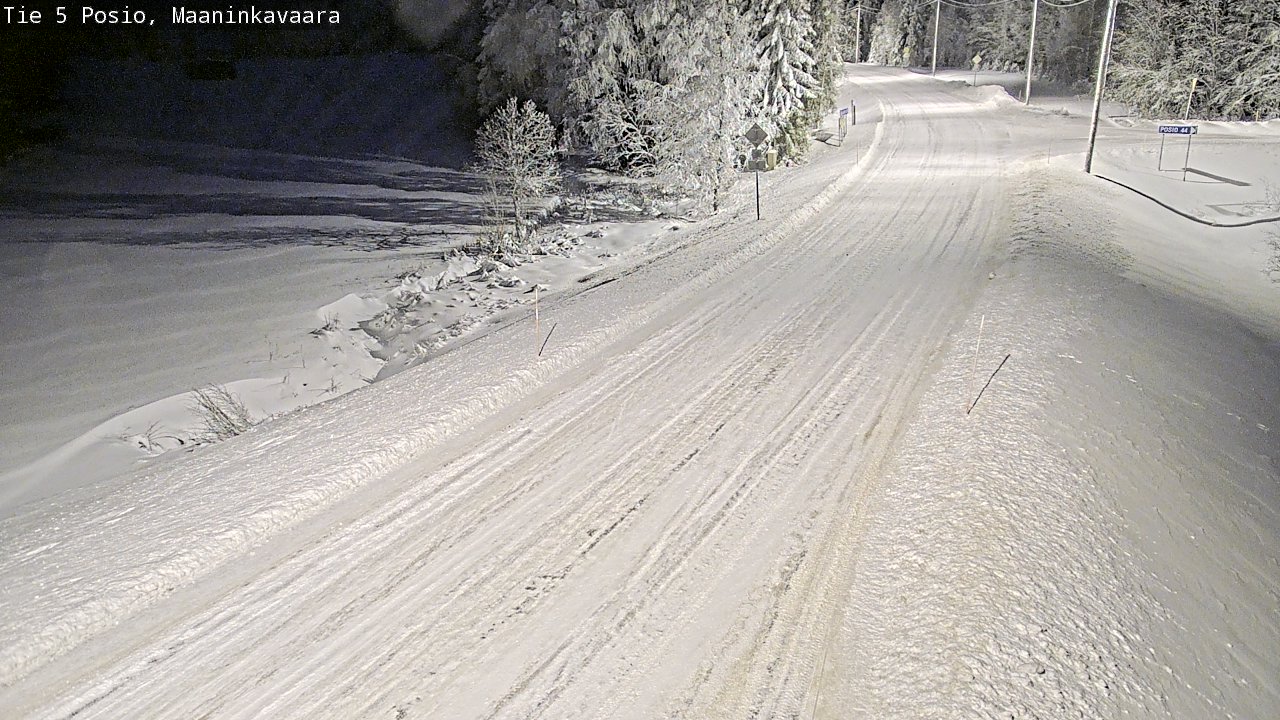 Kelikamerat Kuva Tie 5 Posio, Maaninkavaara, Posio, Lappi