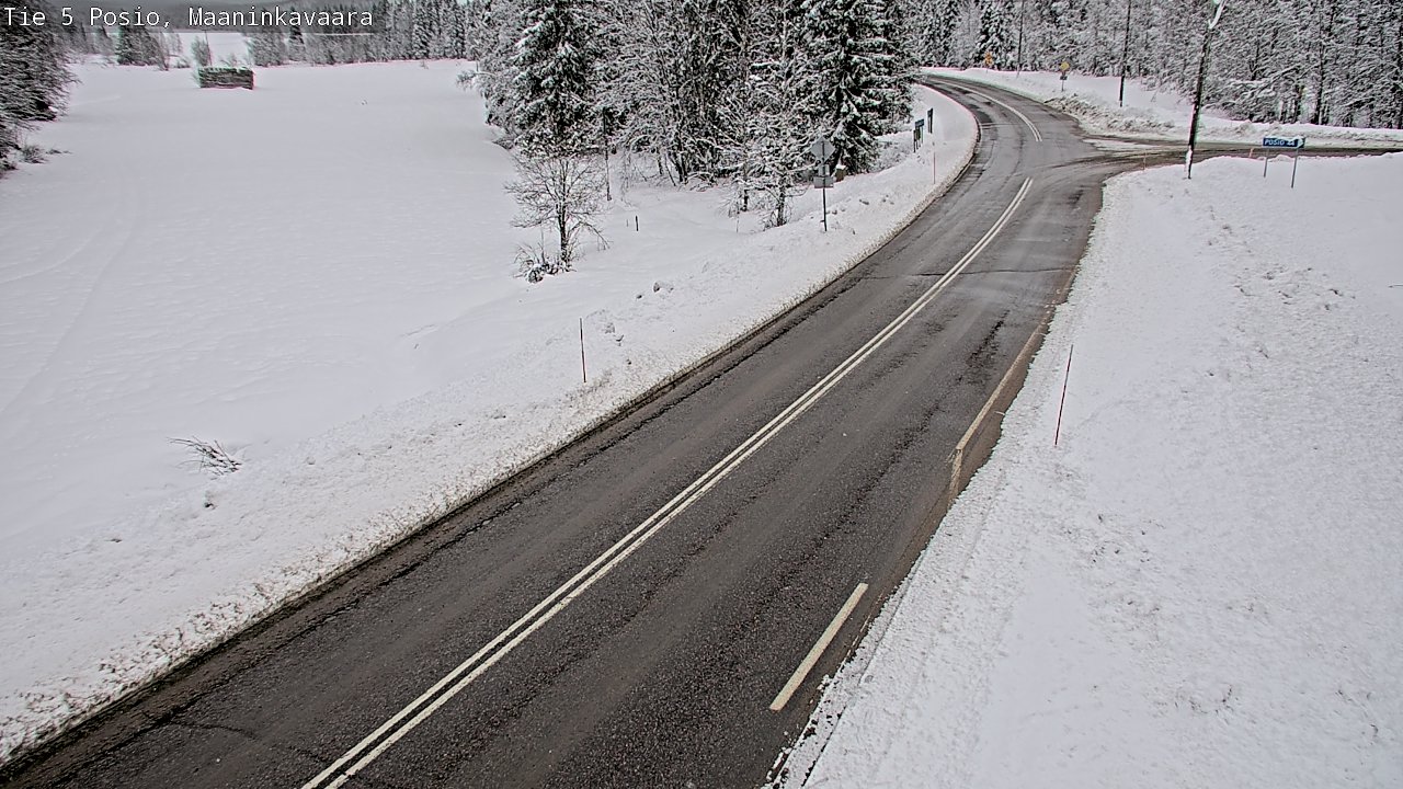 Kelikamerat Kuva Tie 5 Posio, Maaninkavaara, Posio, Lappi