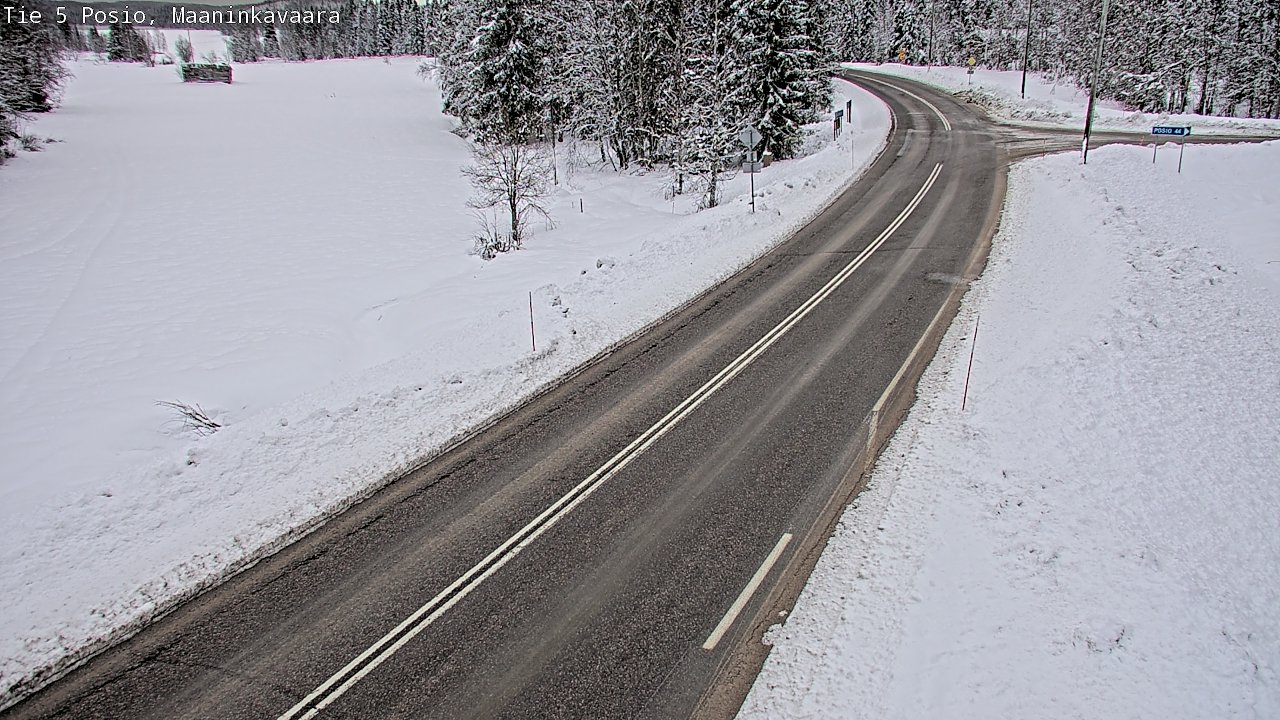 Kelikamerat Kuva Tie 5 Posio, Maaninkavaara, Posio, Lappi