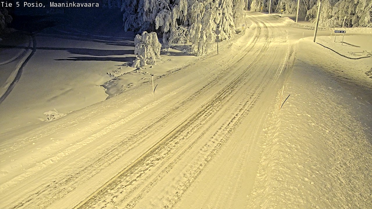 Kelikamerat Kuva Tie 5 Posio, Maaninkavaara, Posio, Lappi