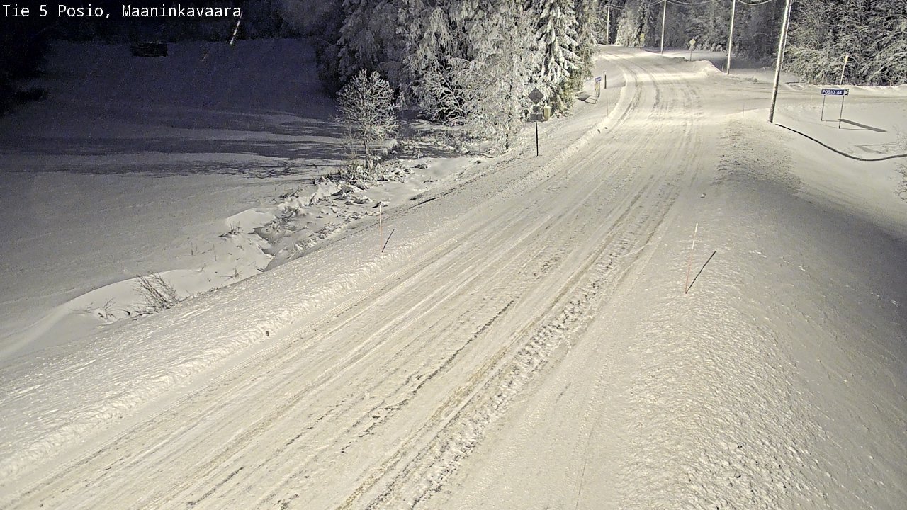 Kelikamerat Kuva Tie 5 Posio, Maaninkavaara, Posio, Lappi
