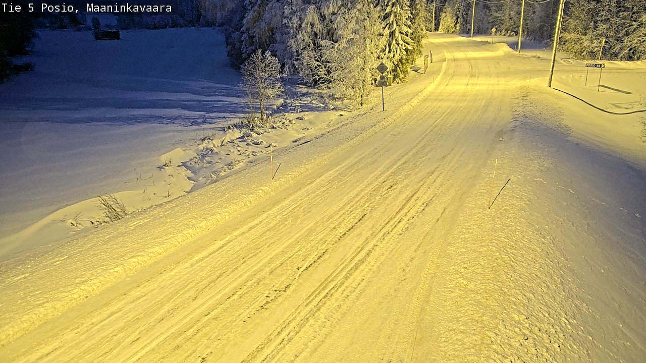 Kelikamerat Kuva Tie 5 Posio, Maaninkavaara, Posio, Lappi