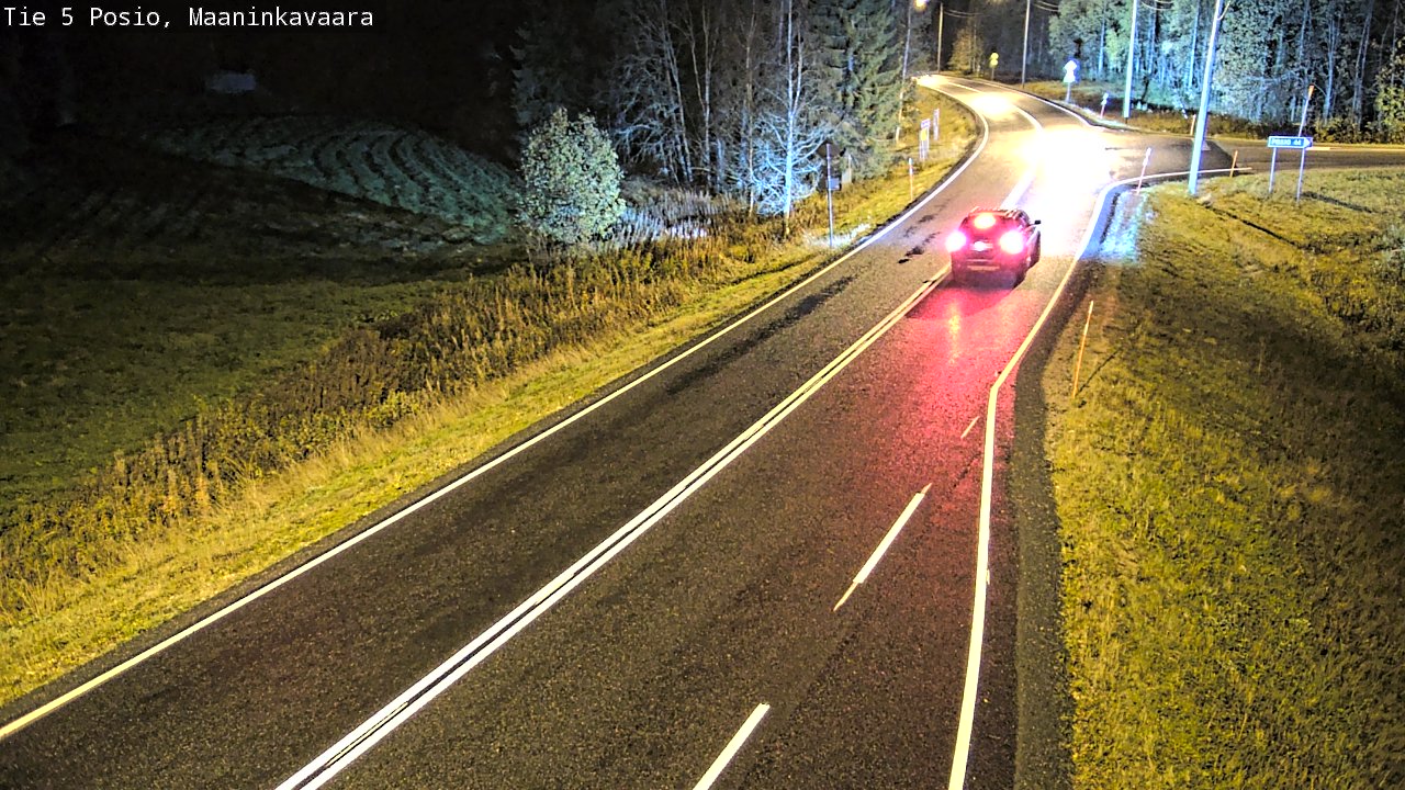 Kelikamerat Kuva Tie 5 Posio, Maaninkavaara, Posio, Lappi