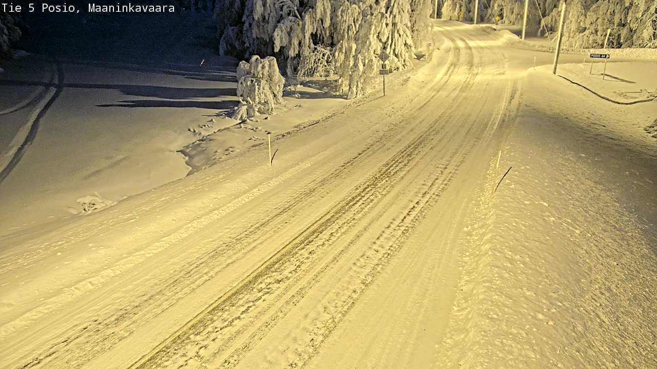 Kelikamerat Kuva Tie 5 Posio, Maaninkavaara, Posio, Lappi