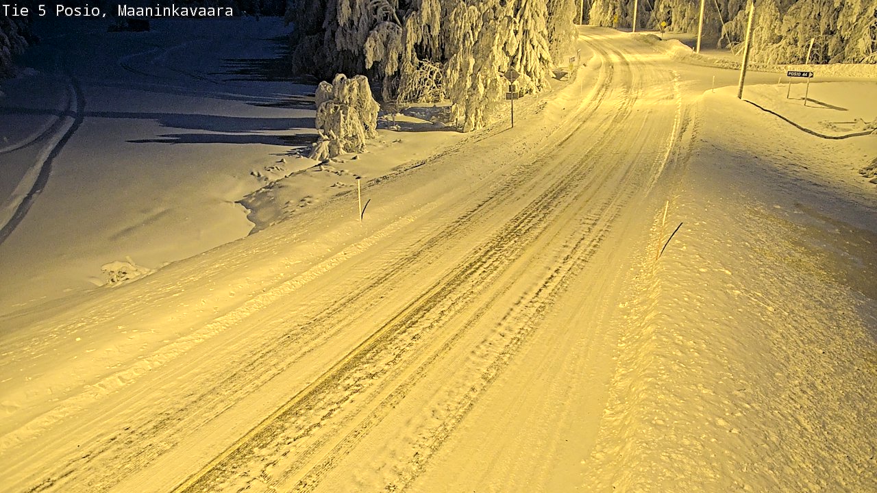 Kelikamerat Kuva Tie 5 Posio, Maaninkavaara, Posio, Lappi