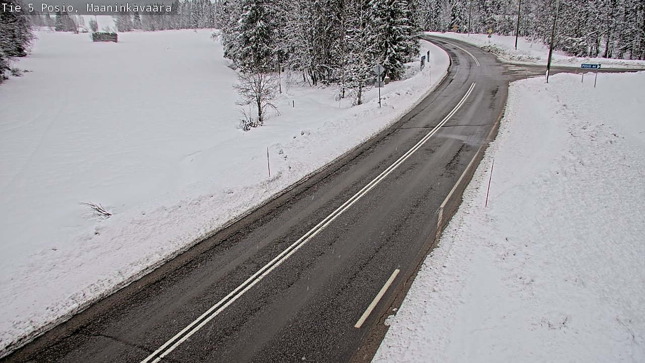 Kelikamerat Kuva Tie 5 Posio, Maaninkavaara, Posio, Lappi