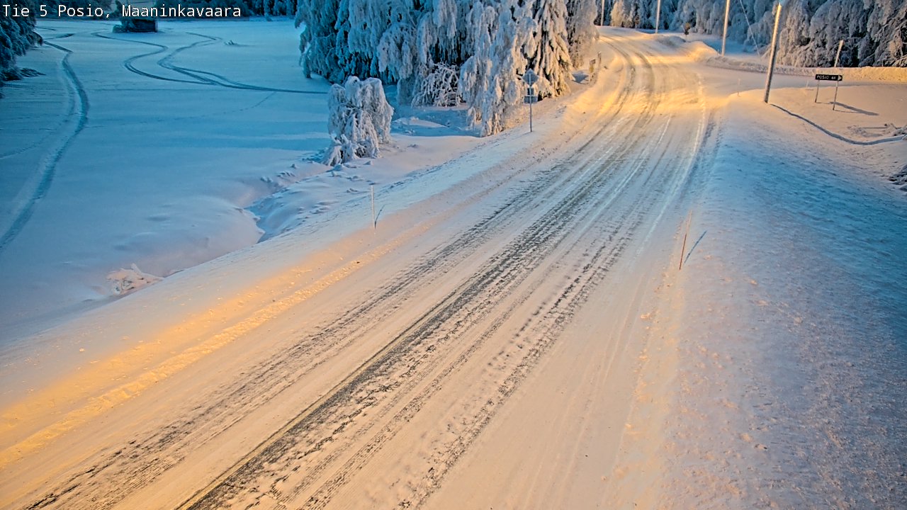 Kelikamerat Kuva Tie 5 Posio, Maaninkavaara, Posio, Lappi