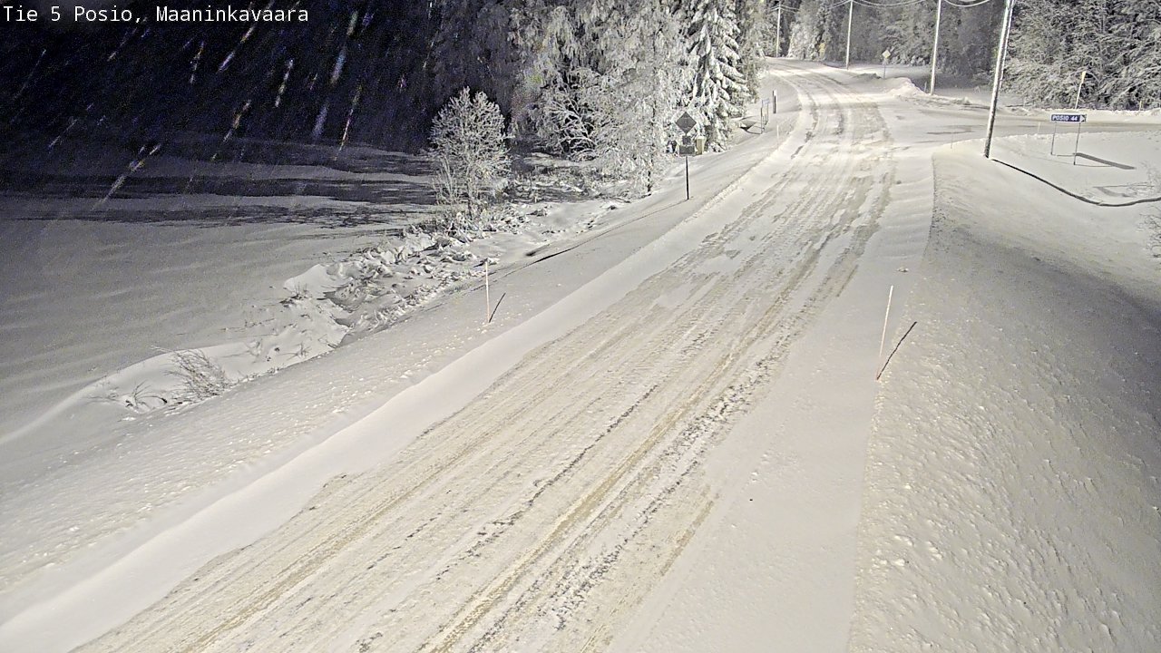 Kelikamerat Kuva Tie 5 Posio, Maaninkavaara, Posio, Lappi