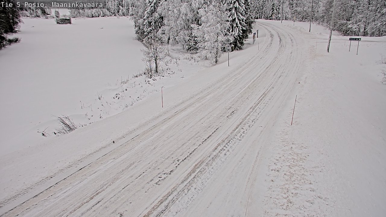 Kelikamerat Kuva Tie 5 Posio, Maaninkavaara, Posio, Lappi