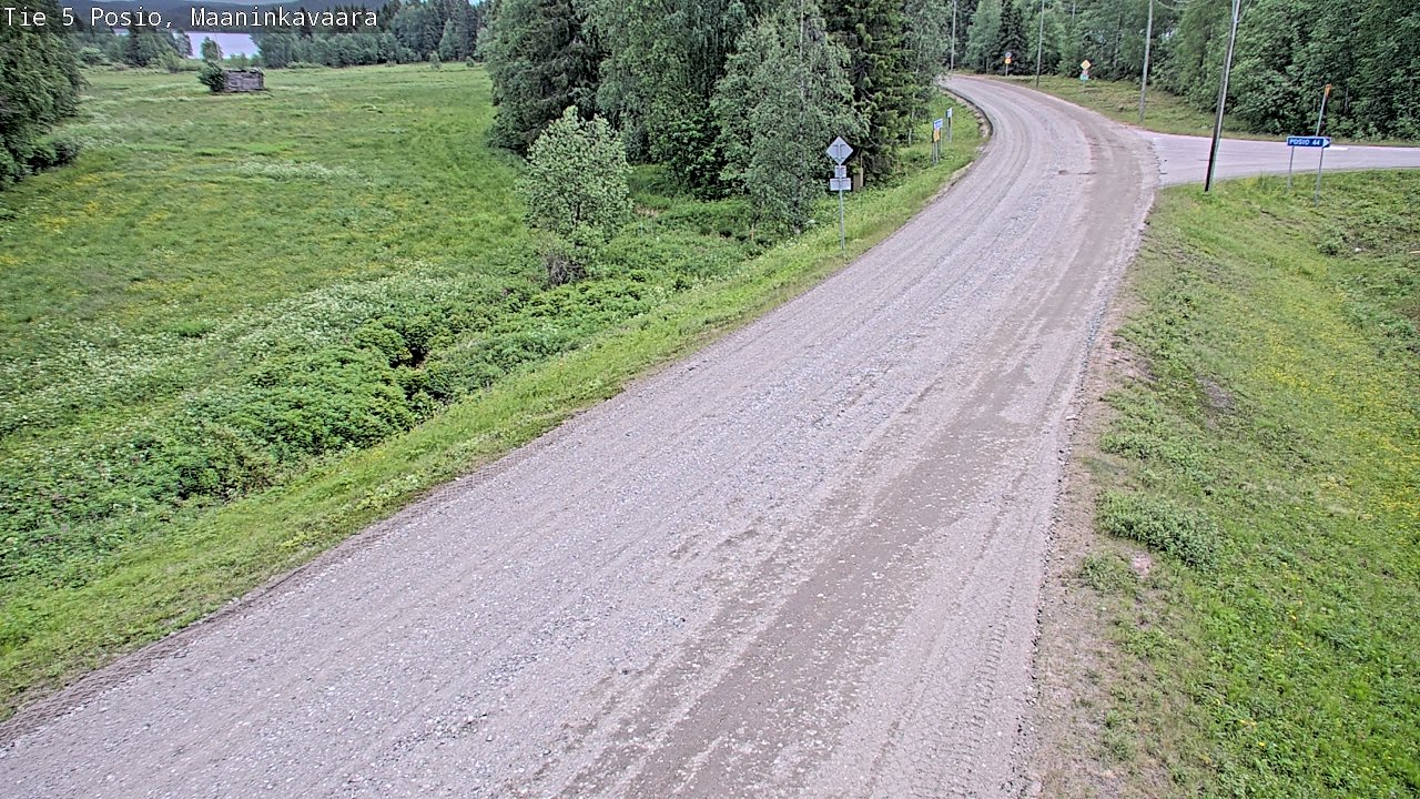 Kelikamerat Kuva Tie 5 Posio, Maaninkavaara, Posio, Lappi