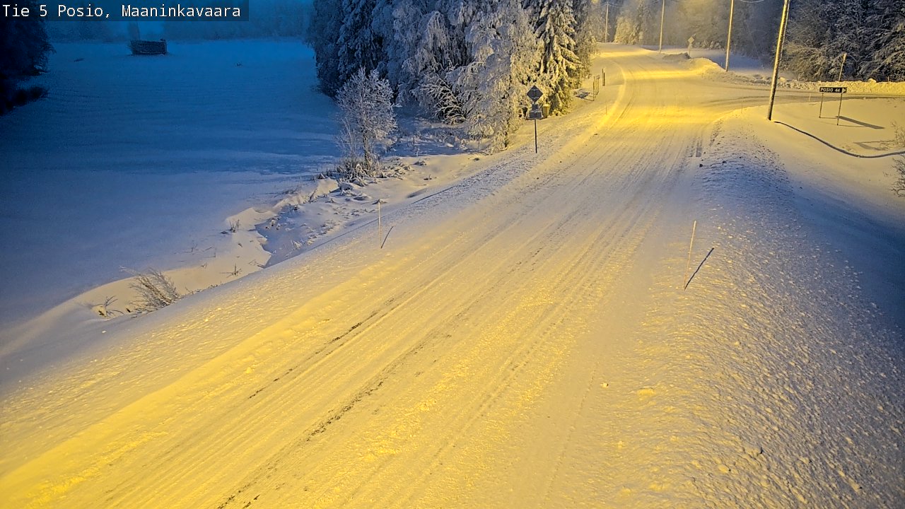Weather Camera Image Road 5 Posio, Maaninkavaara, Posio, Lappi