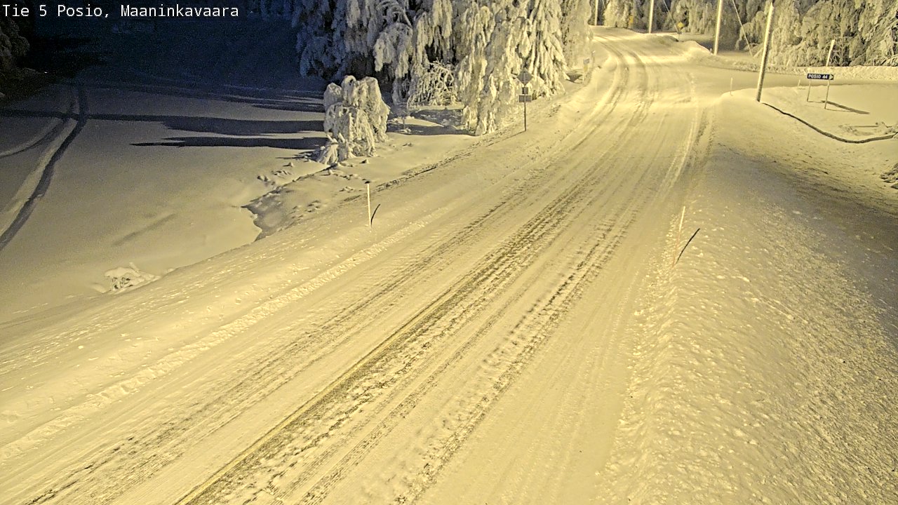 Kelikamerat Kuva Tie 5 Posio, Maaninkavaara, Posio, Lappi