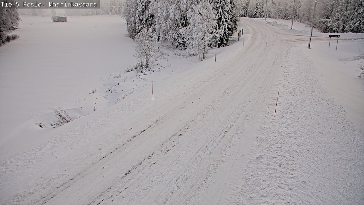 Weather Camera Image Road 5 Posio, Maaninkavaara, Posio, Lappi