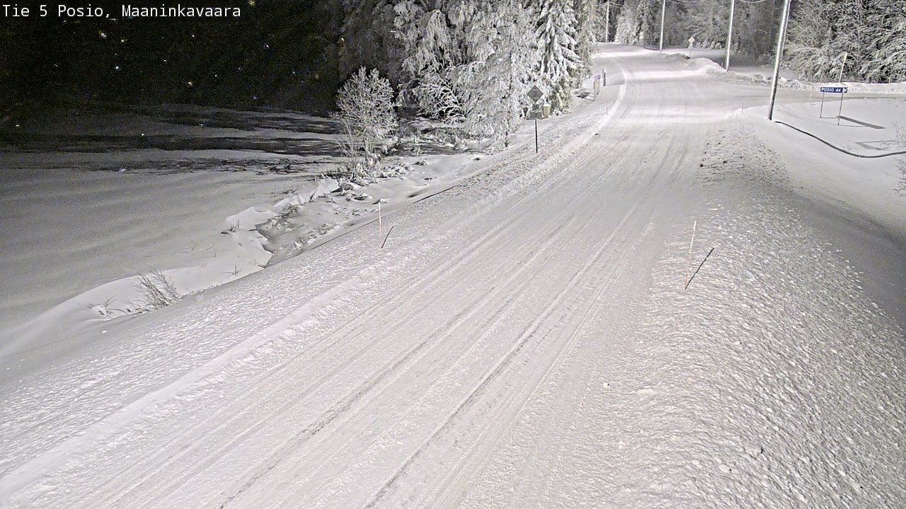 Weather Camera Image Road 5 Posio, Maaninkavaara, Posio, Lappi