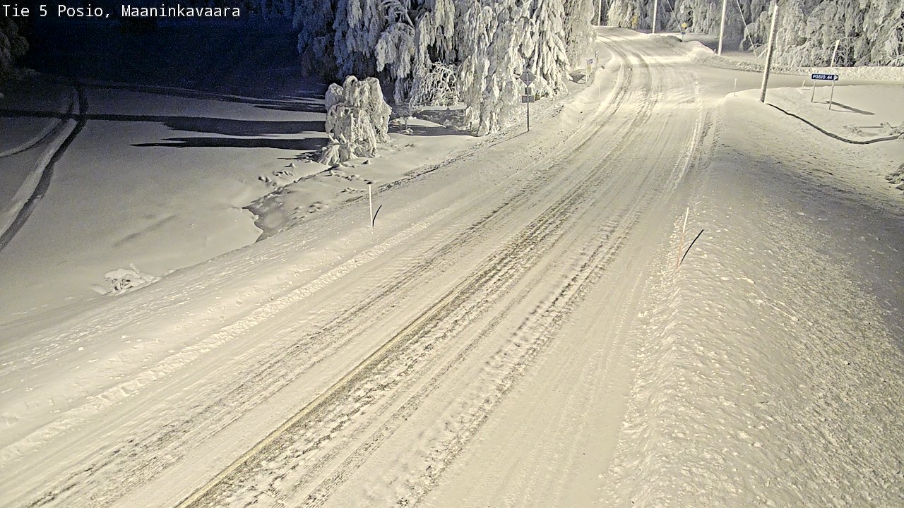 Kelikamerat Kuva Tie 5 Posio, Maaninkavaara, Posio, Lappi