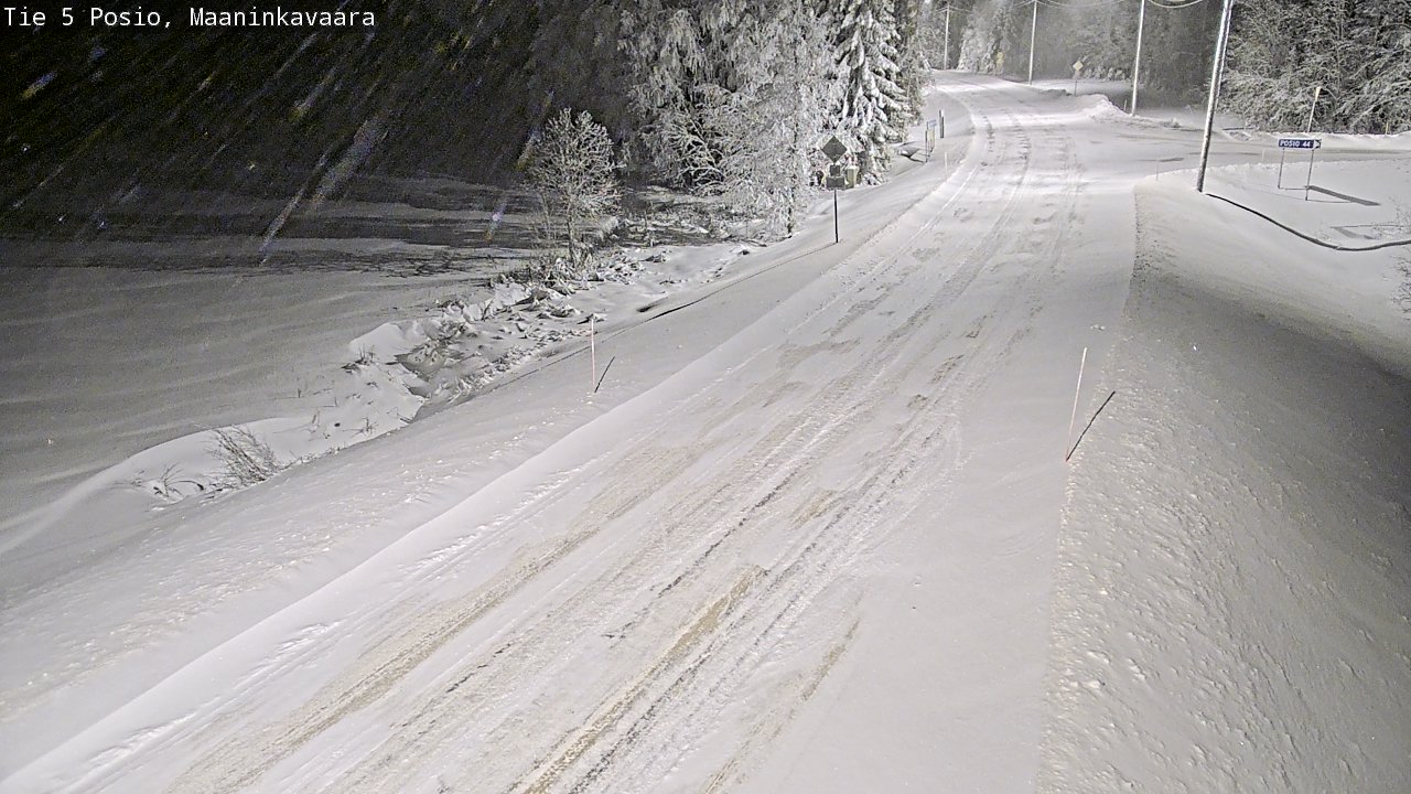 Kelikamerat Kuva Tie 5 Posio, Maaninkavaara, Posio, Lappi