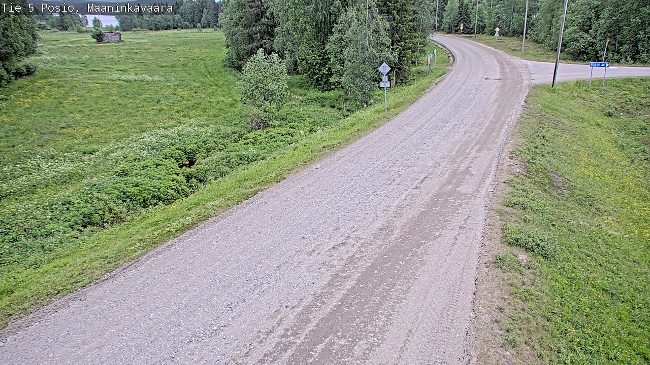 Kelikamerat Kuva Tie 5 Posio, Maaninkavaara, Posio, Lappi