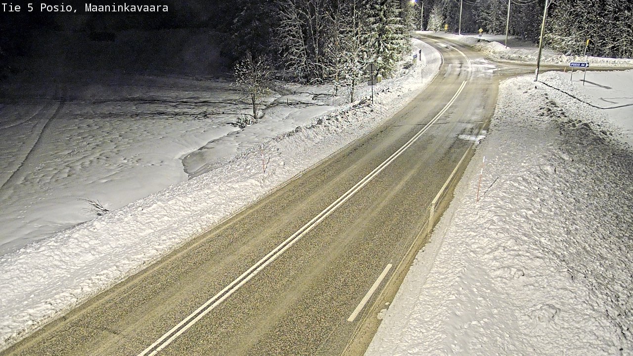 Kelikamerat Kuva Tie 5 Posio, Maaninkavaara, Posio, Lappi