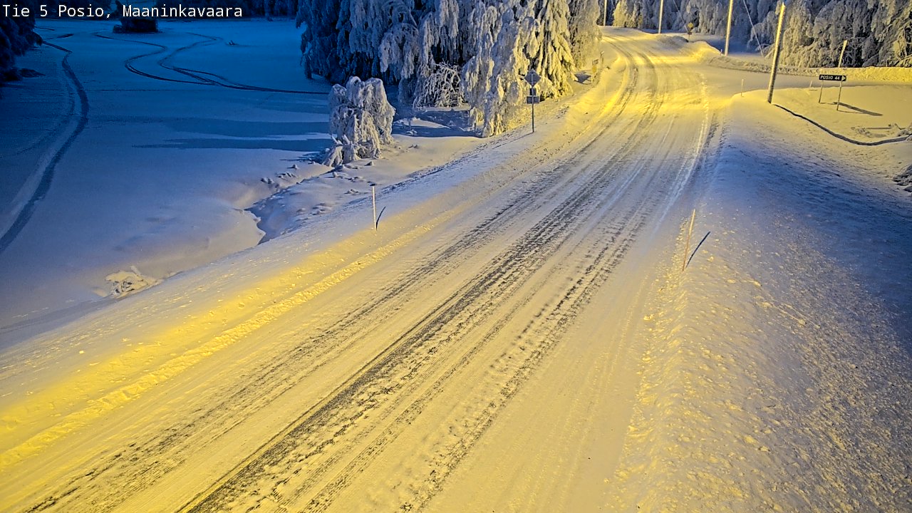 Kelikamerat Kuva Tie 5 Posio, Maaninkavaara, Posio, Lappi