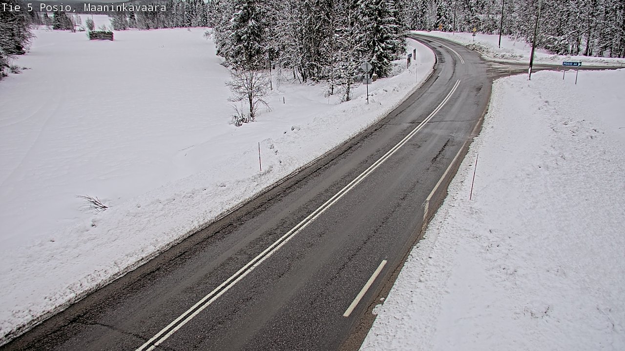Kelikamerat Kuva Tie 5 Posio, Maaninkavaara, Posio, Lappi