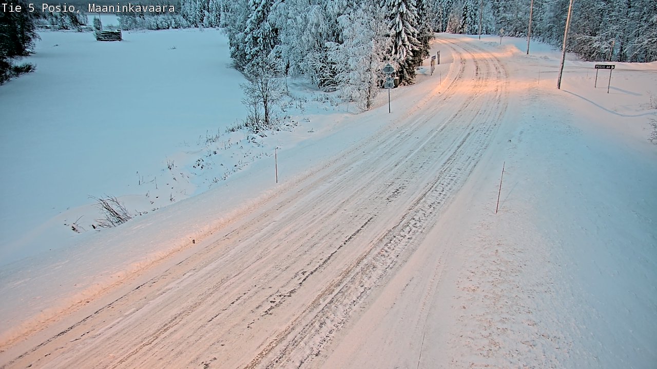 Kelikamerat Kuva Tie 5 Posio, Maaninkavaara, Posio, Lappi