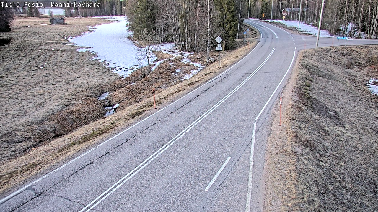 Weather Camera Image Väg 5 Posio, Maaninkavaara, Posio, Lappi