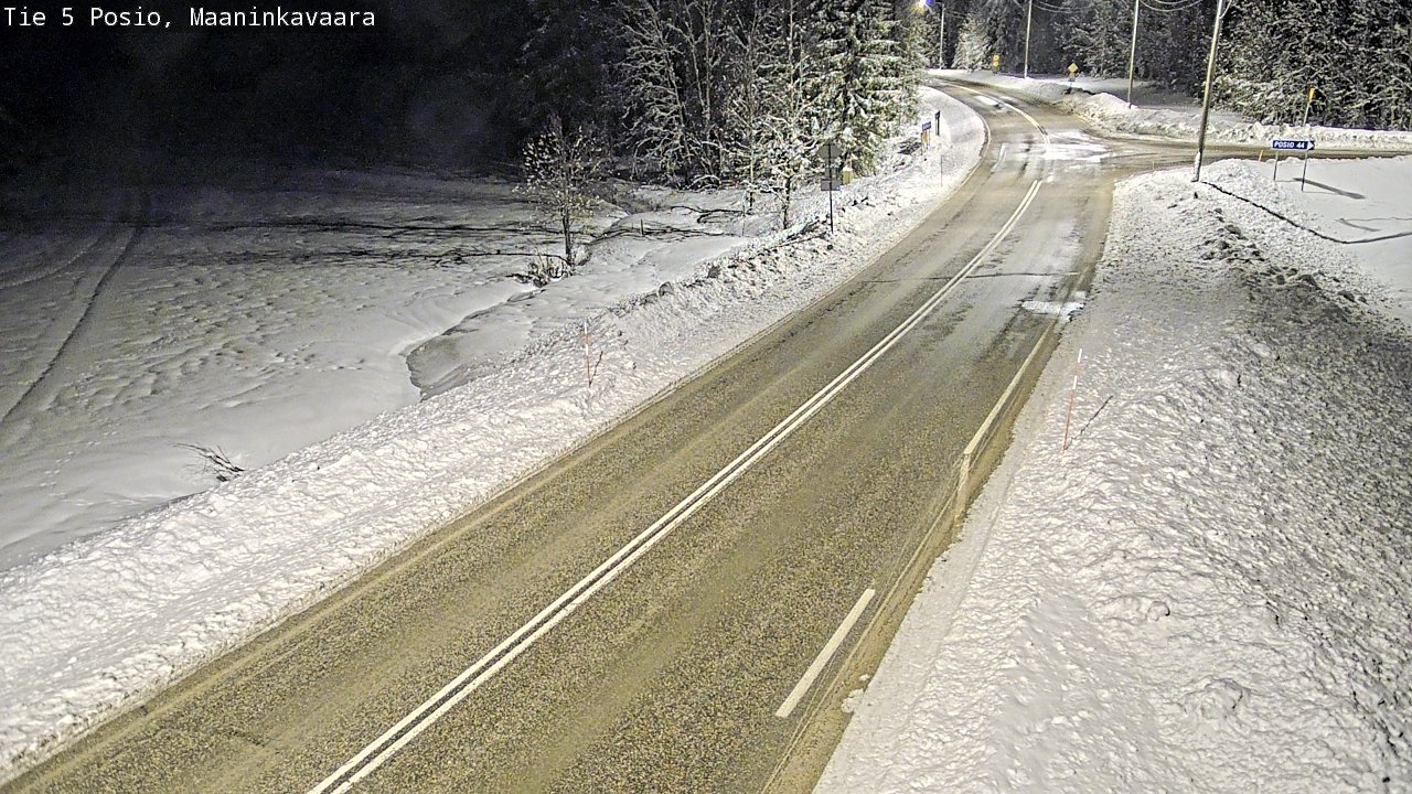 Kelikamerat Kuva Tie 5 Posio, Maaninkavaara, Posio, Lappi