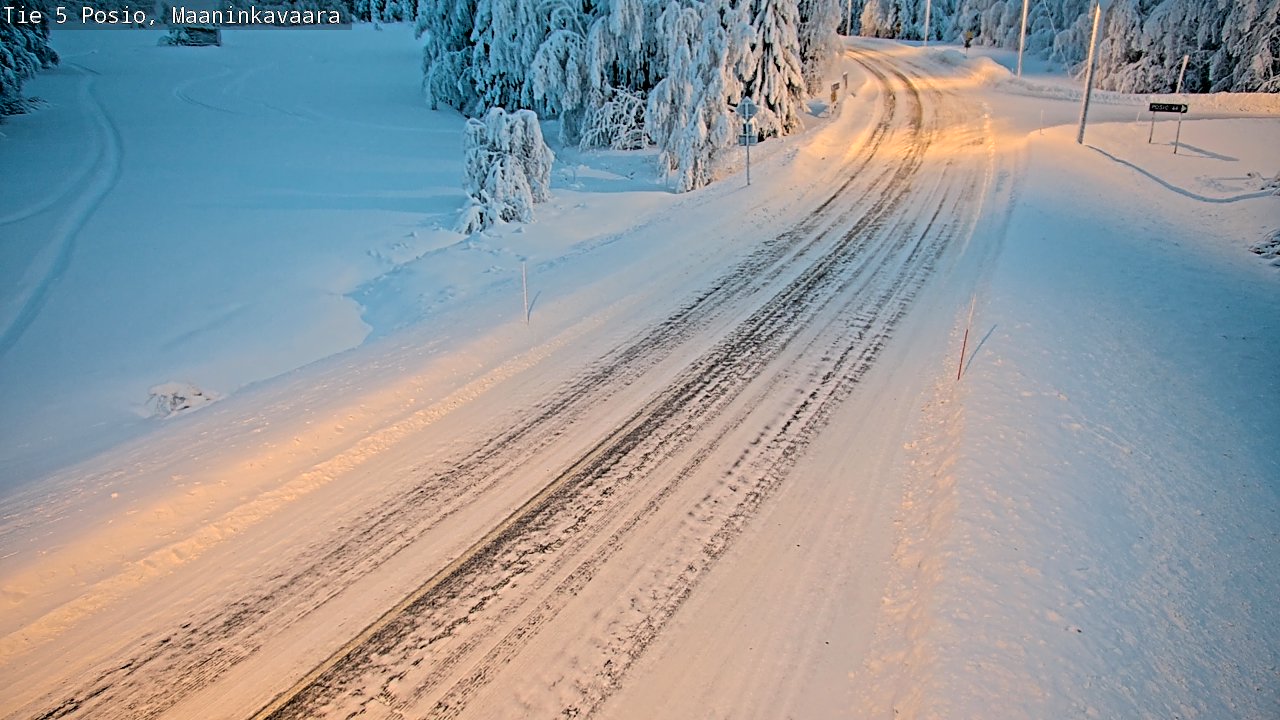 Kelikamerat Kuva Tie 5 Posio, Maaninkavaara, Posio, Lappi