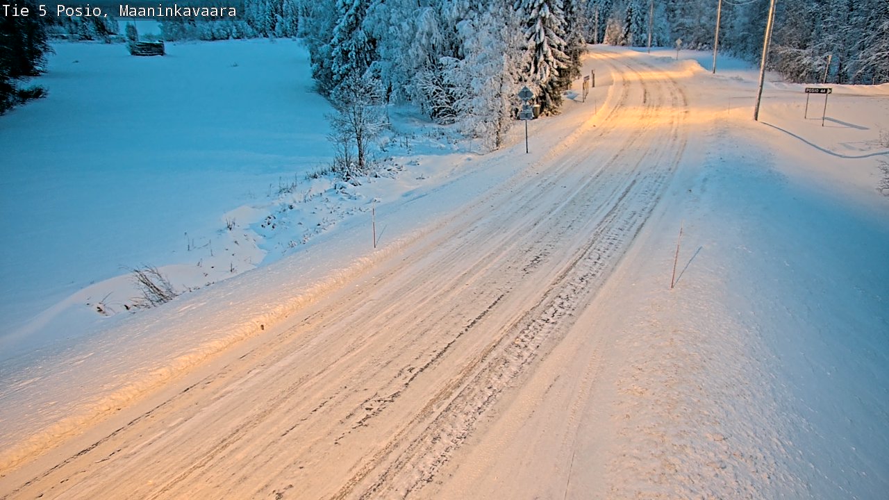 Kelikamerat Kuva Tie 5 Posio, Maaninkavaara, Posio, Lappi