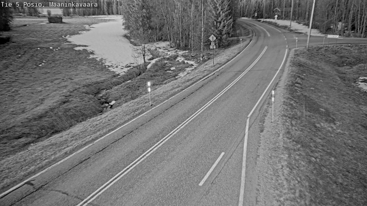 Weather Camera Image Väg 5 Posio, Maaninkavaara, Posio, Lappi