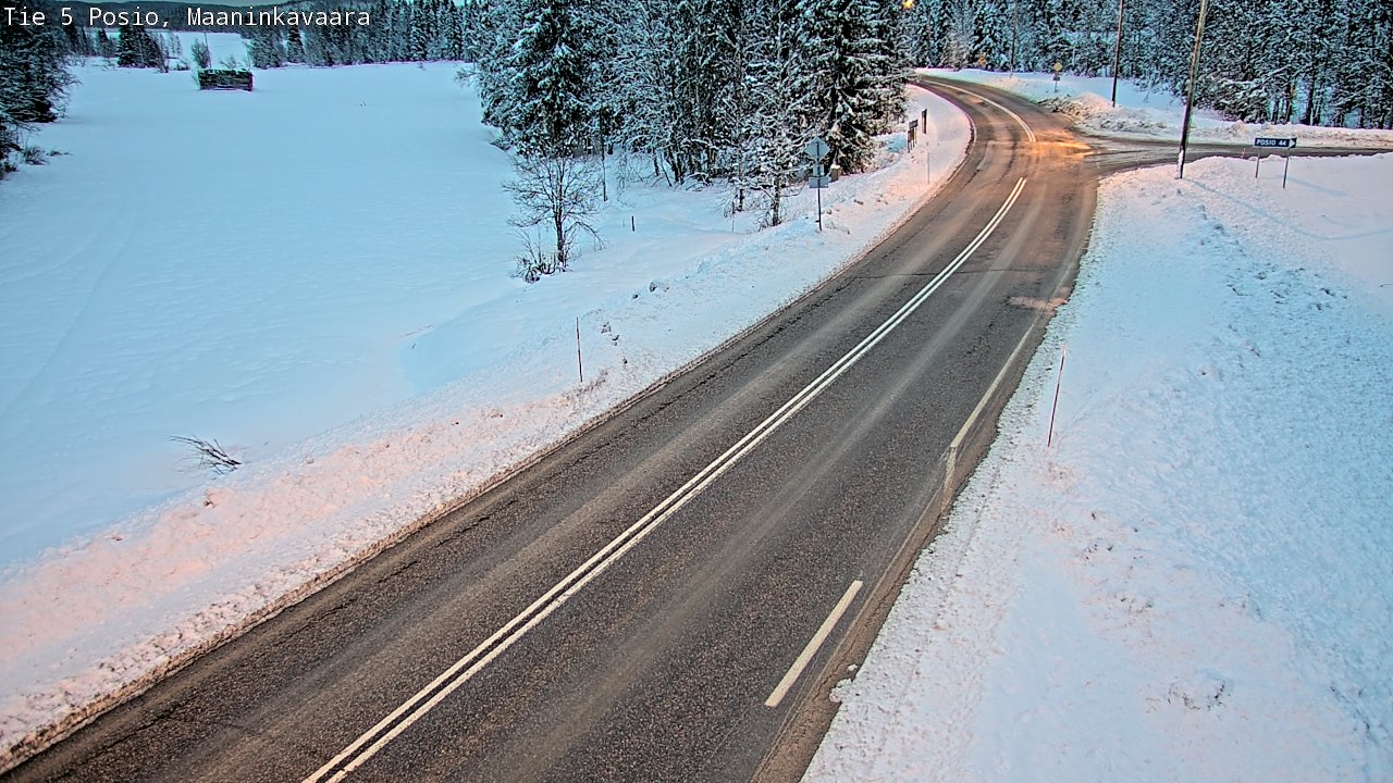 Kelikamerat Kuva Tie 5 Posio, Maaninkavaara, Posio, Lappi