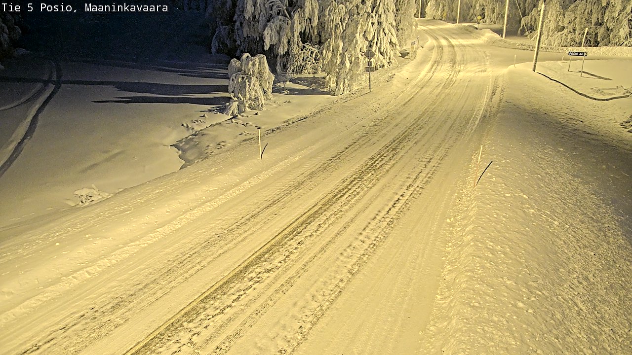 Kelikamerat Kuva Tie 5 Posio, Maaninkavaara, Posio, Lappi