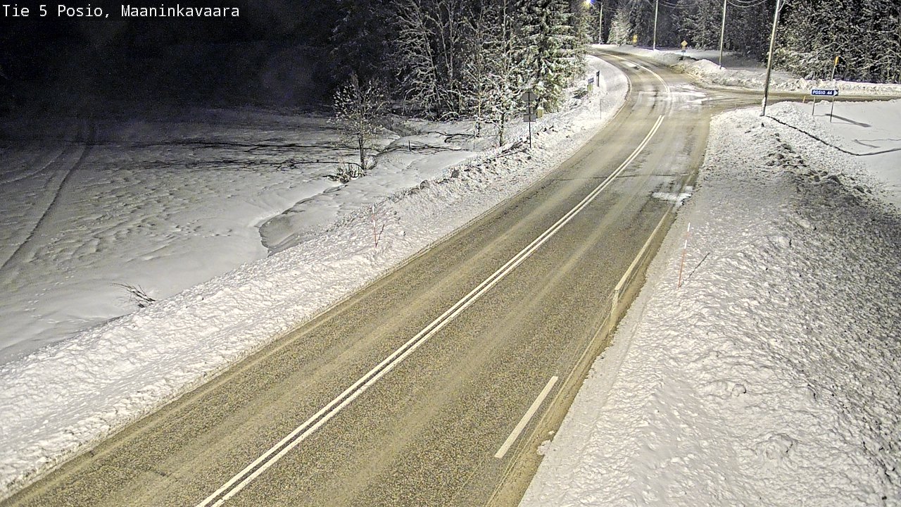 Kelikamerat Kuva Tie 5 Posio, Maaninkavaara, Posio, Lappi