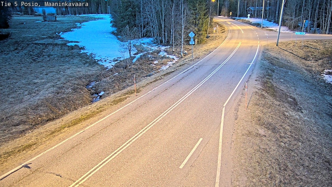 Weather Camera Image Väg 5 Posio, Maaninkavaara, Posio, Lappi