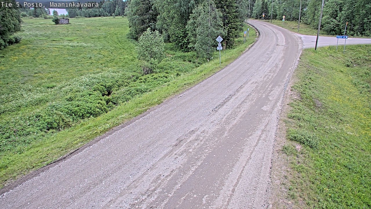 Kelikamerat Kuva Tie 5 Posio, Maaninkavaara, Posio, Lappi