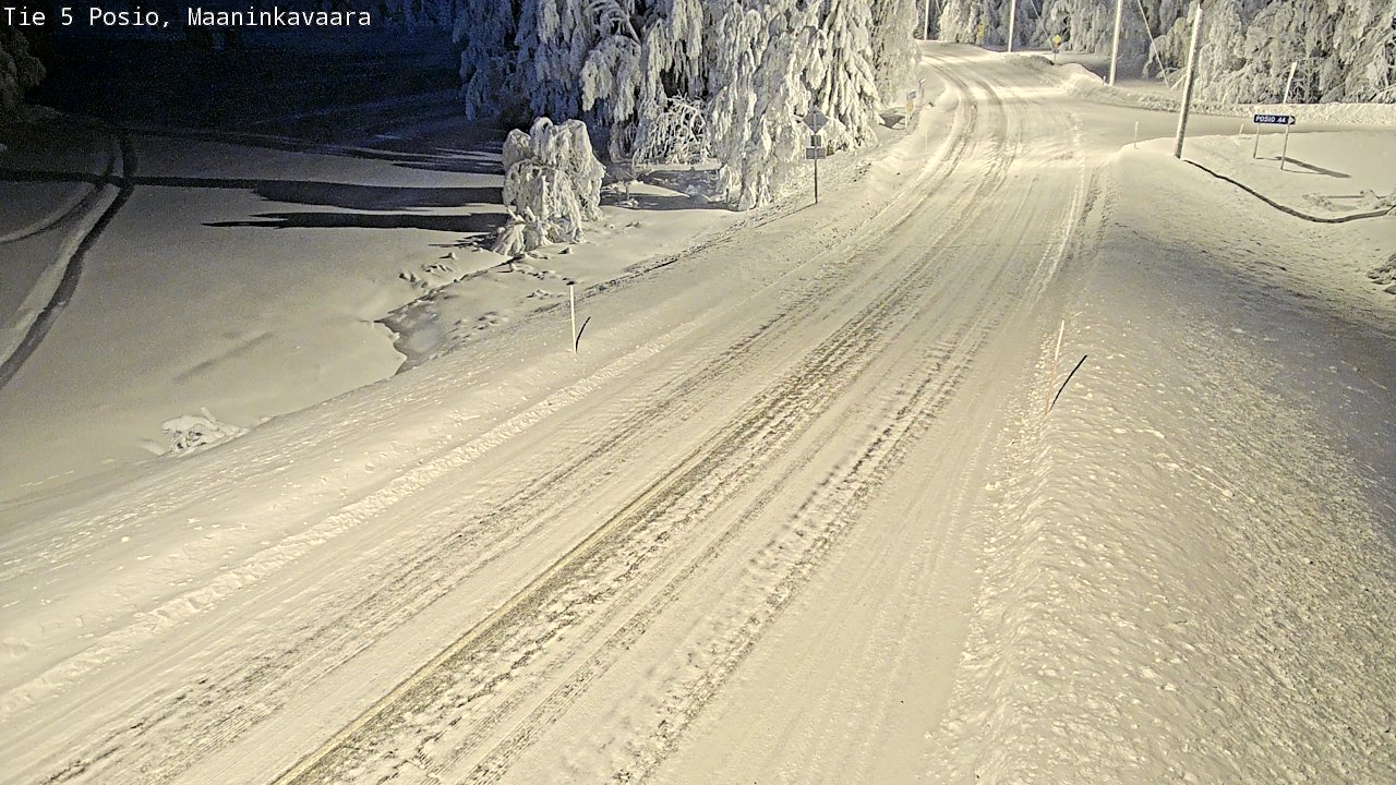 Kelikamerat Kuva Tie 5 Posio, Maaninkavaara, Posio, Lappi