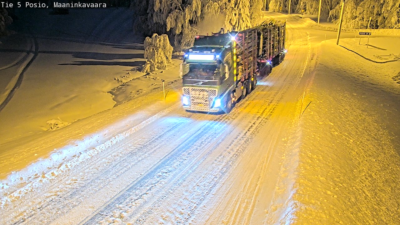 Kelikamerat Kuva Tie 5 Posio, Maaninkavaara, Posio, Lappi