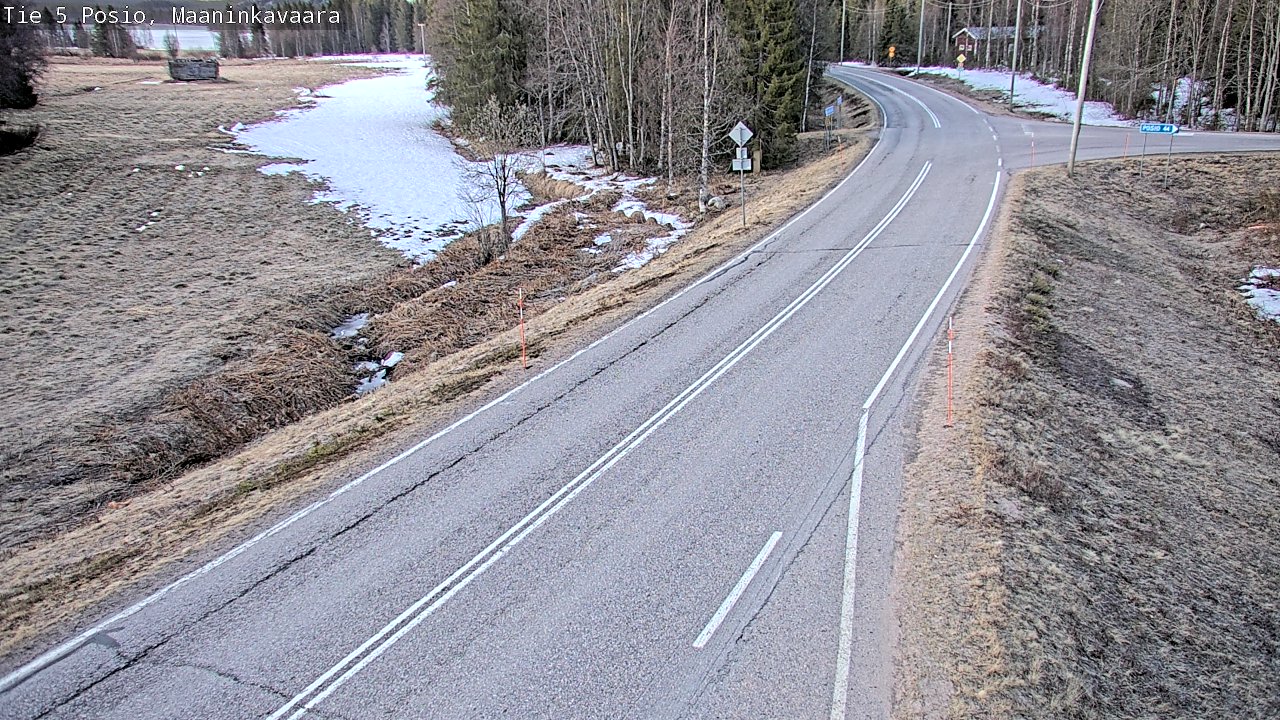 Weather Camera Image Väg 5 Posio, Maaninkavaara, Posio, Lappi